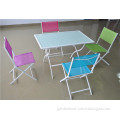 5pieces modern sling used restaurant furniture outdoor